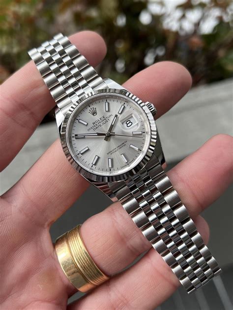 1961 rolex datejust|Rolex Datejust silver dial 36mm.